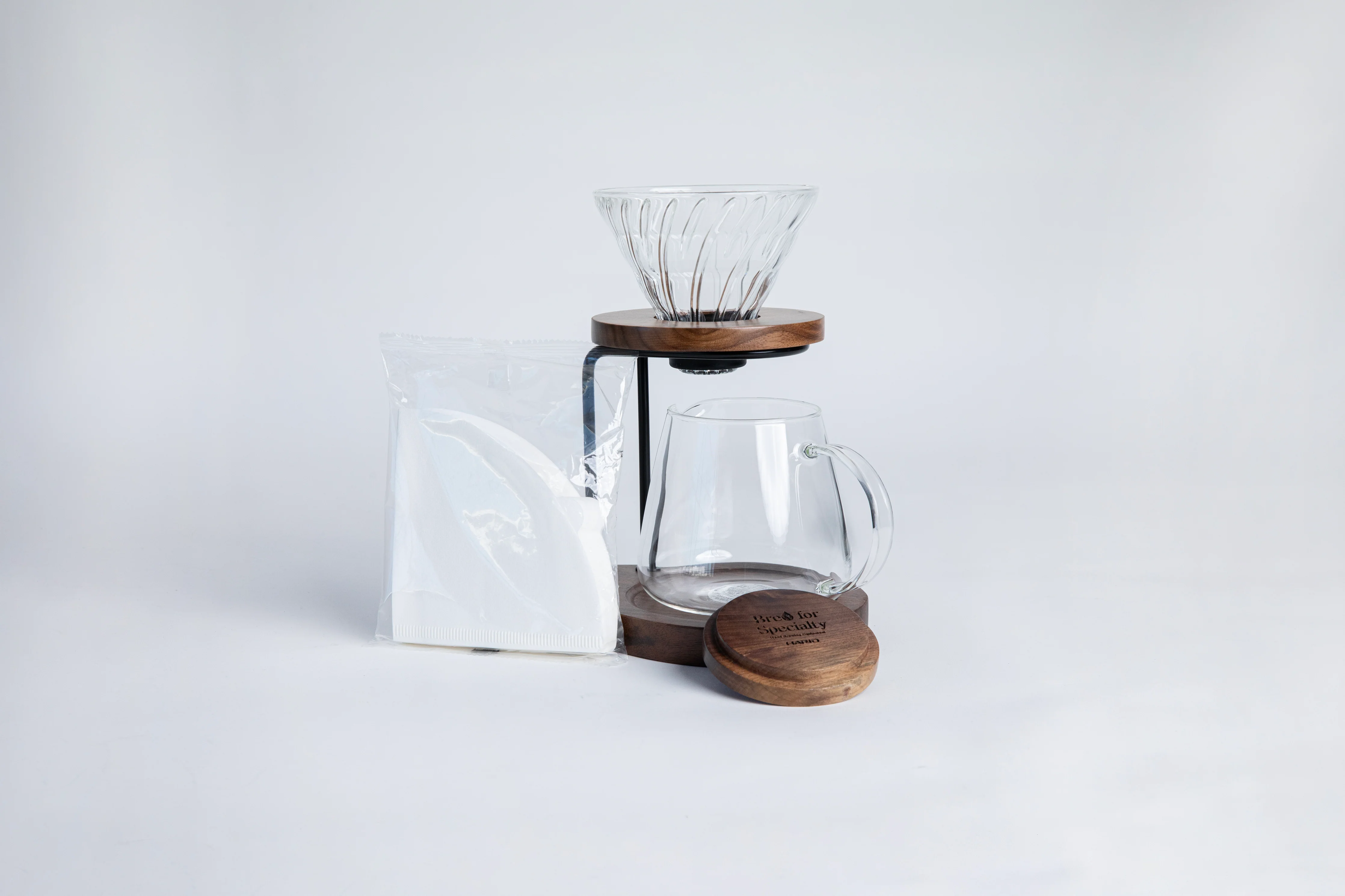V60 Walnut Series Pour Over Coffee Set